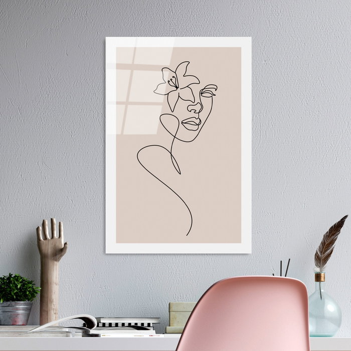 Wallity Cuadro Decorativo de Vidrio Templado Multicolor 30 x 45 cm